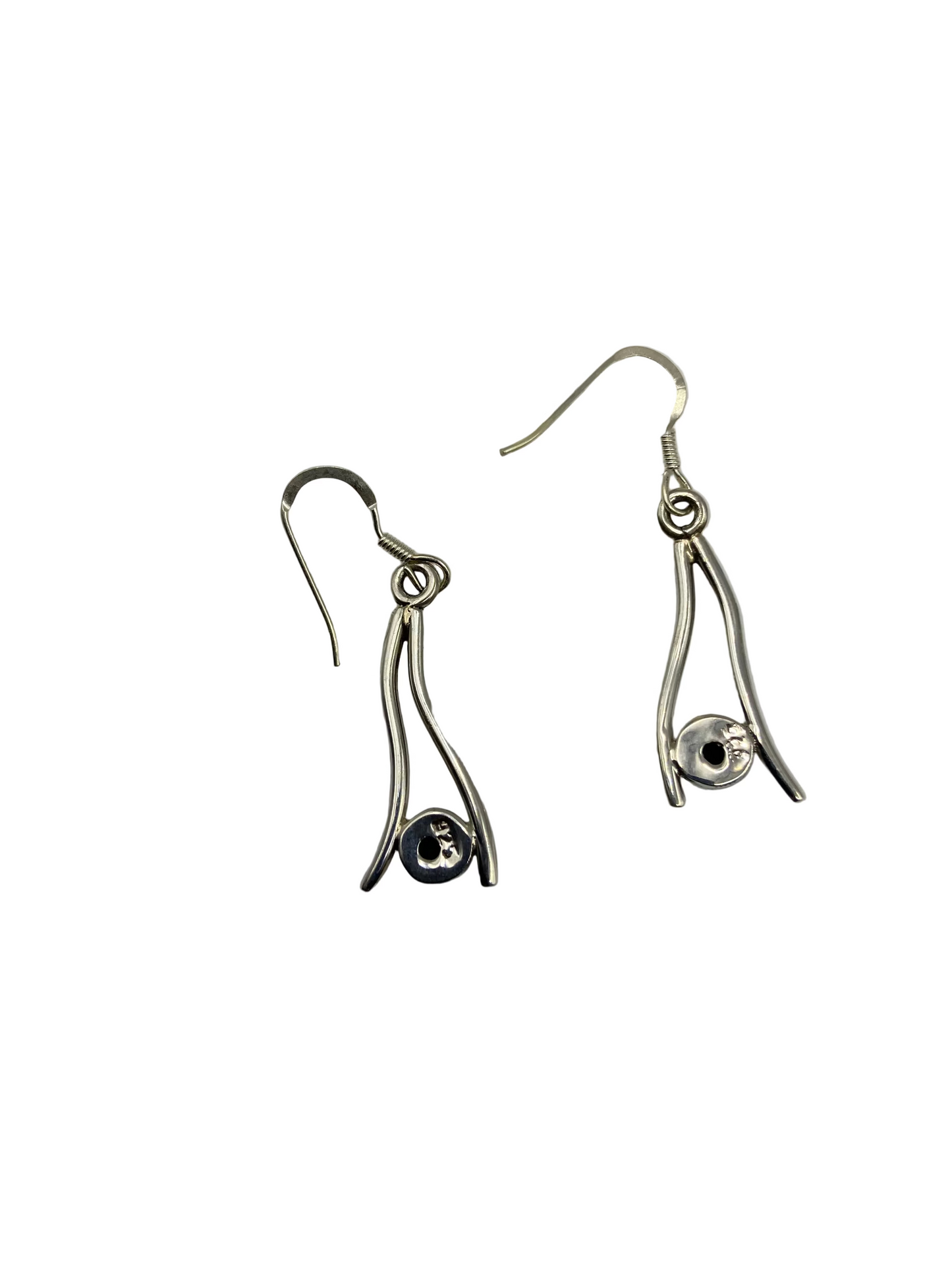 Silver Turquoise Drop Earrings