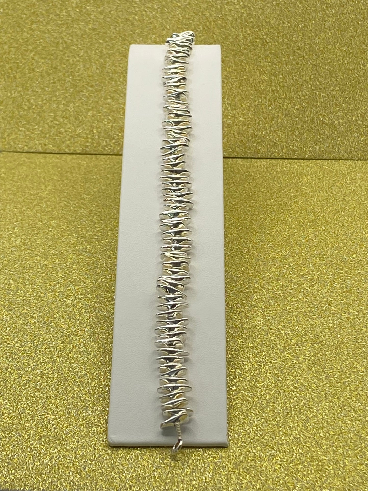 Silver Multi Spiked Bracelet