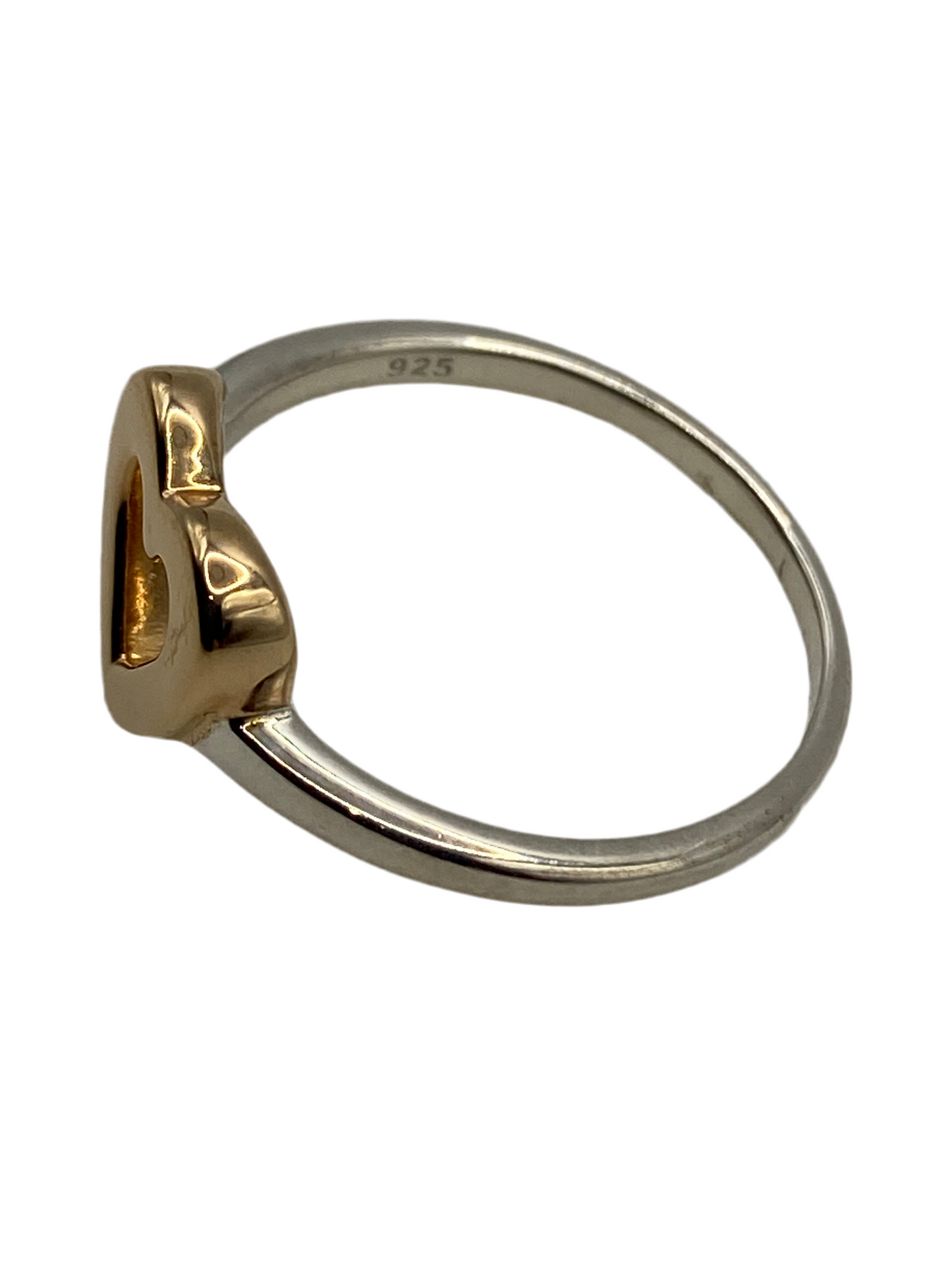 Silver & Rose GP Heart Ring
