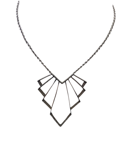 Chrysler Art Deco Silver Pendant