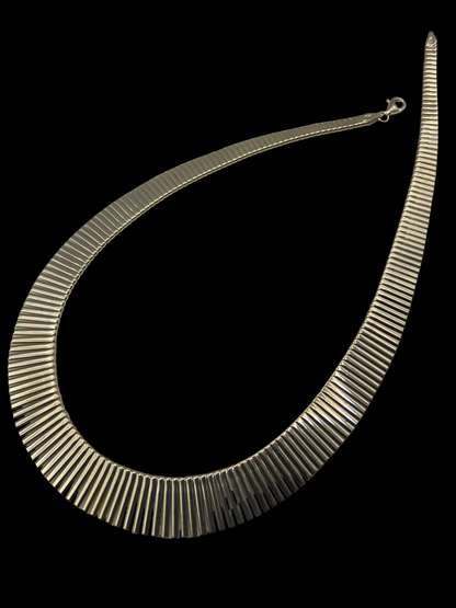 Silver Graduated Fringe Necklace