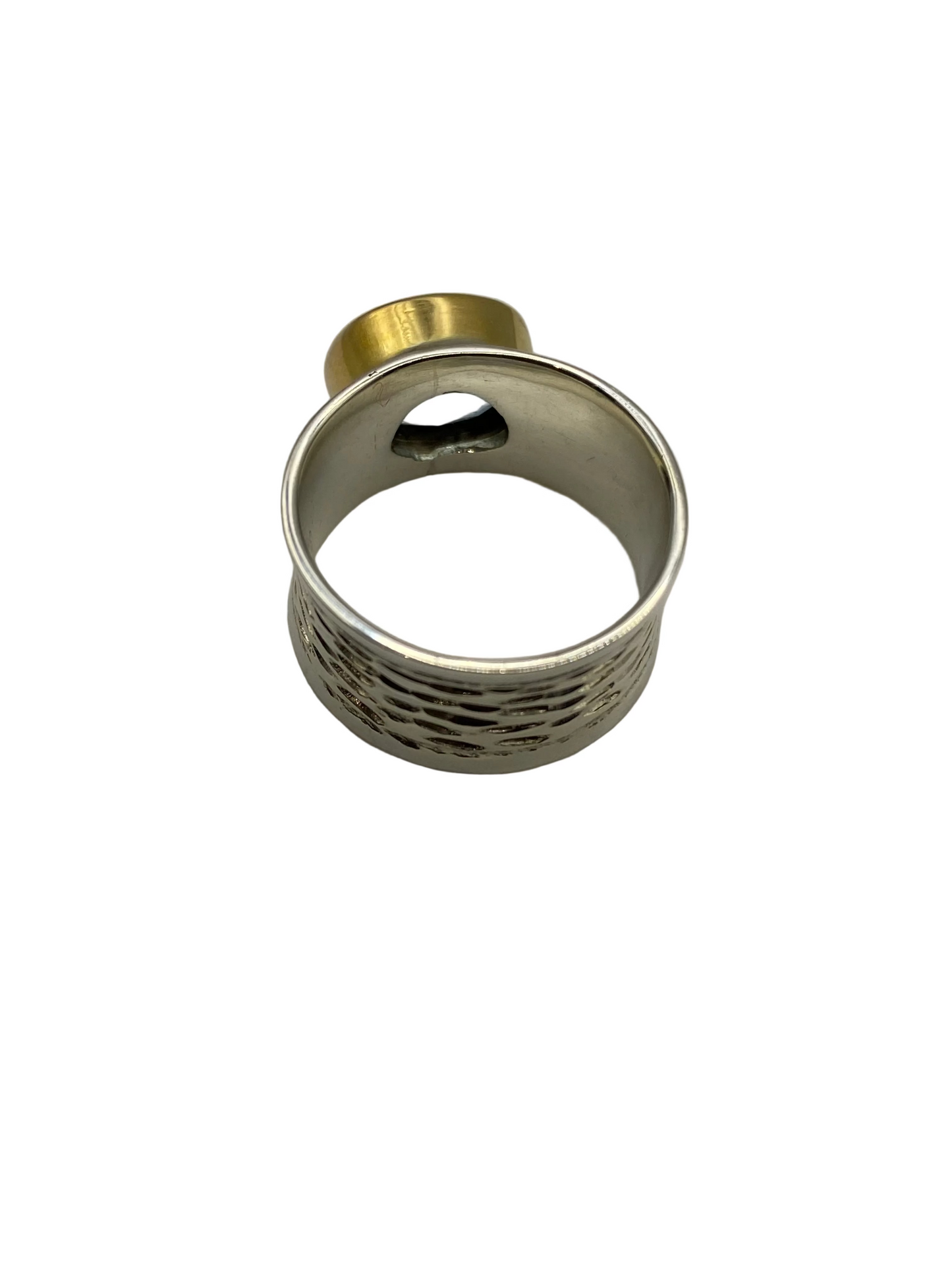 Silver Riviera Blue Topaz Ring