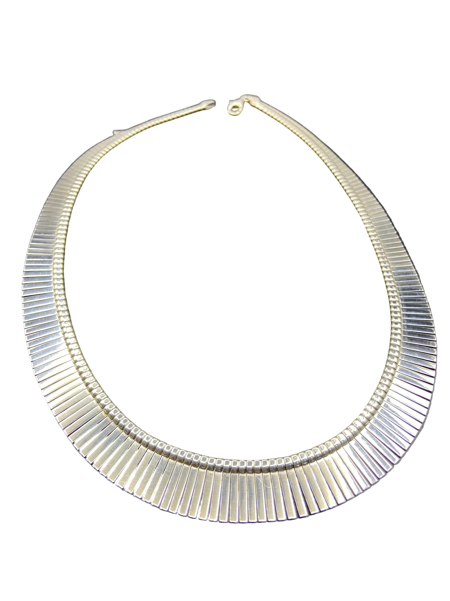 Silver Graduated Fringe Necklace