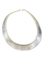 Silver Graduated Fringe Necklace