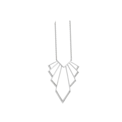 Chrysler Art Deco Silver Pendant