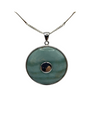 Silver Amazonite Stone Pendent