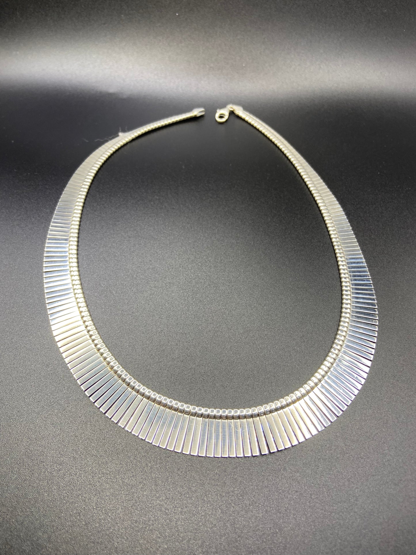 Silver Graduated Fringe Necklace