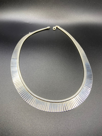 Silver Graduated Fringe Necklace