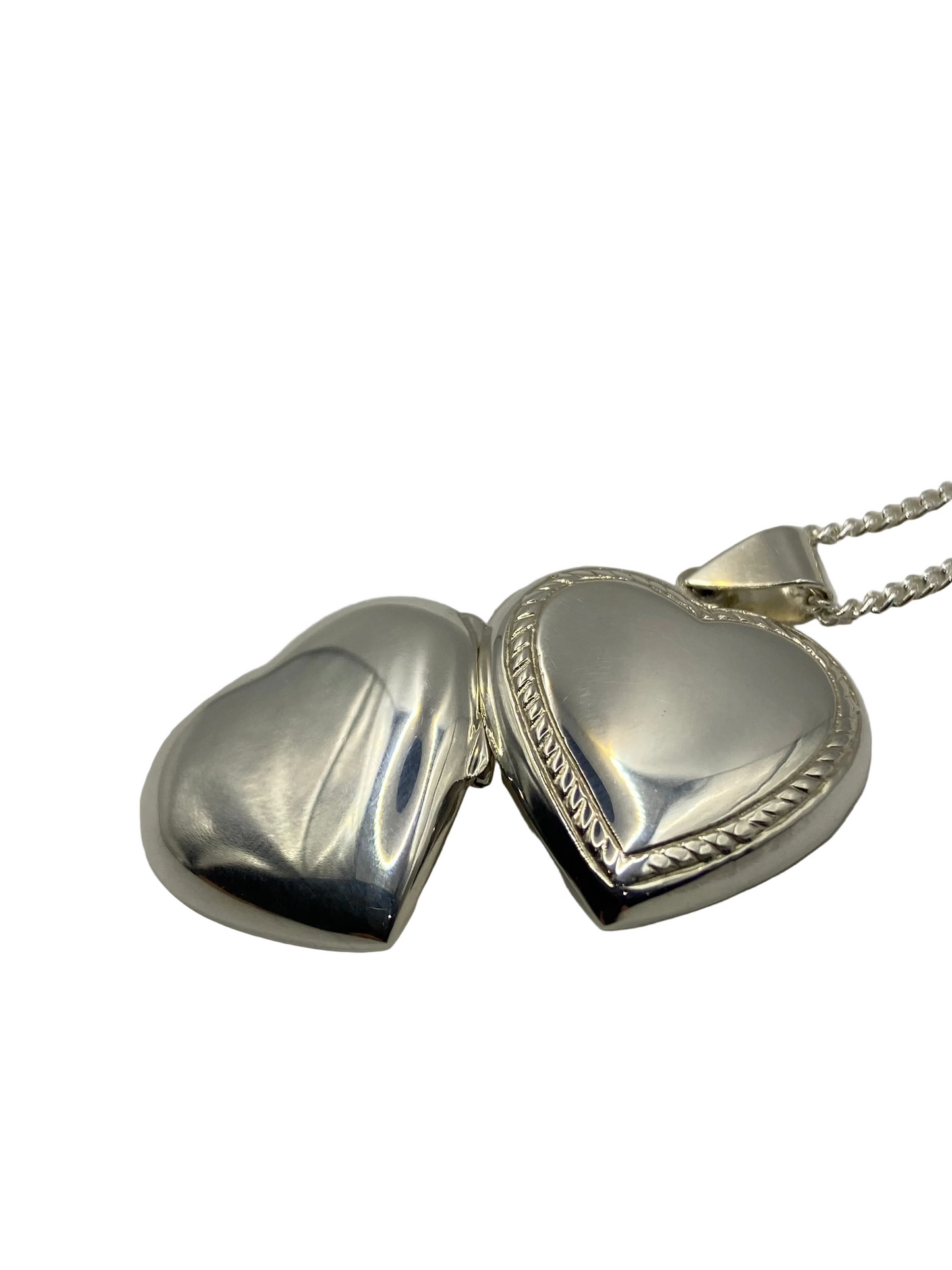 Silver Heart Locket Pendant