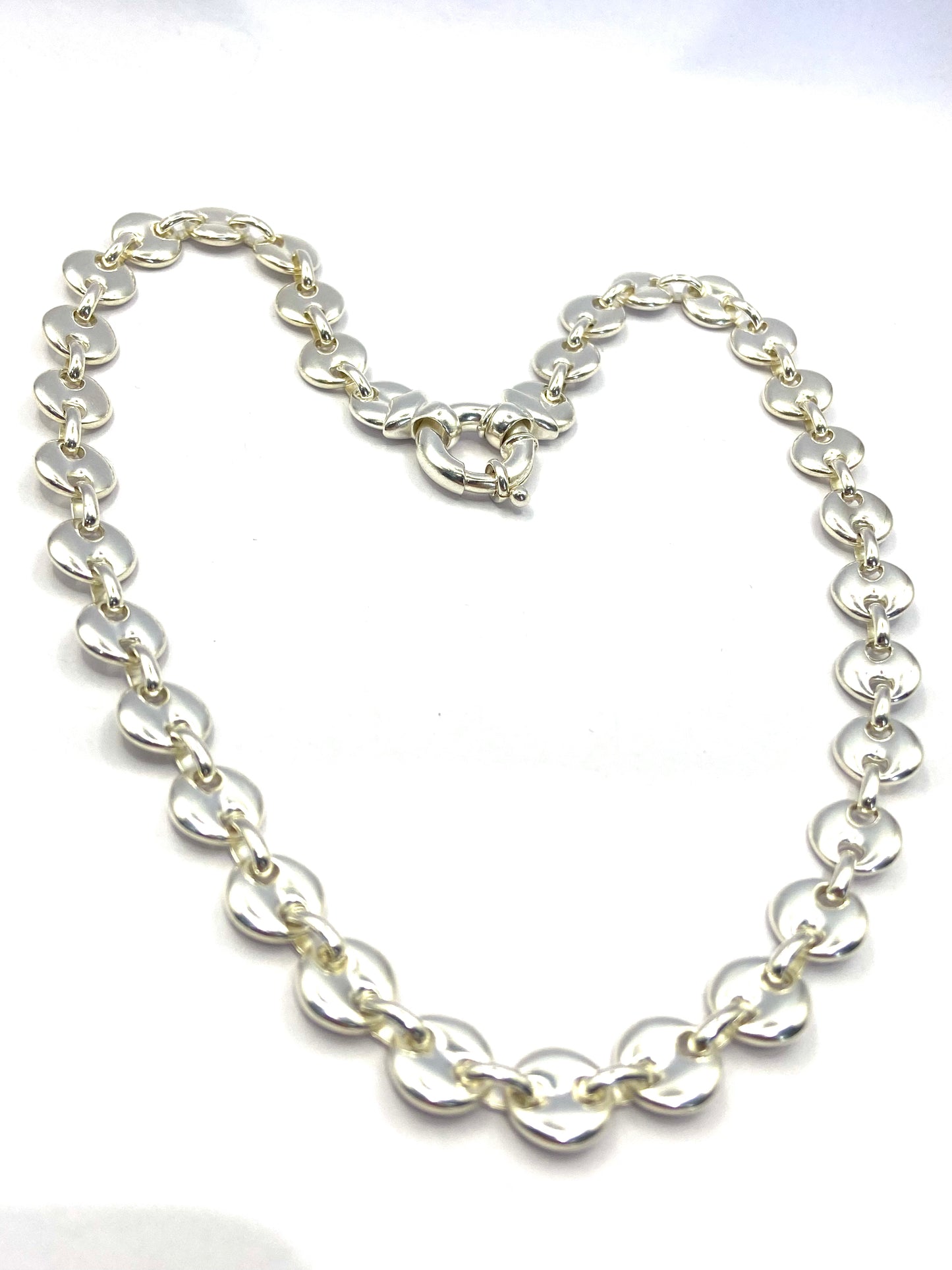 Silver Marine Style Linked Necklace