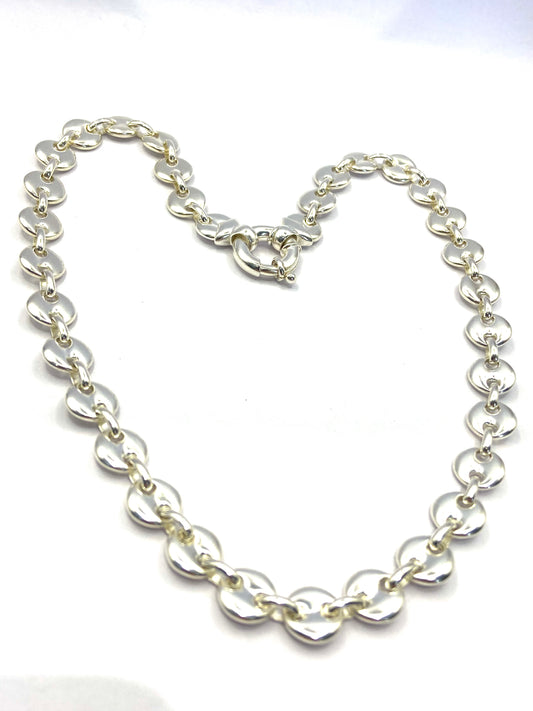 Silver Marine Style Linked Necklace