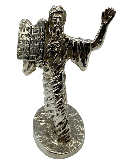 Silver Moses Figurine