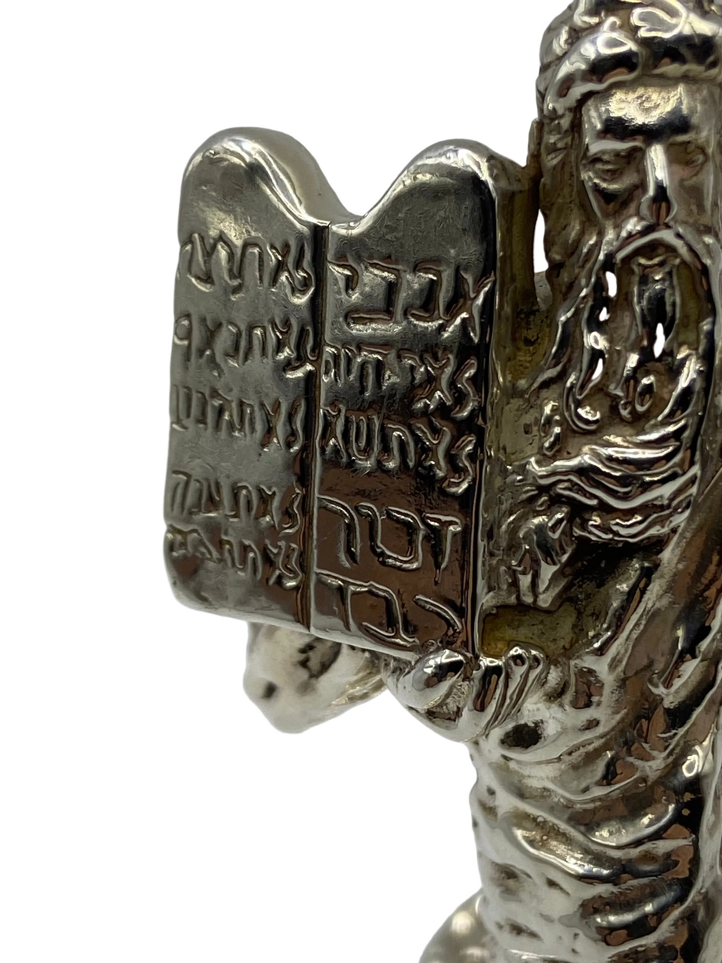 Silver Moses Figurine