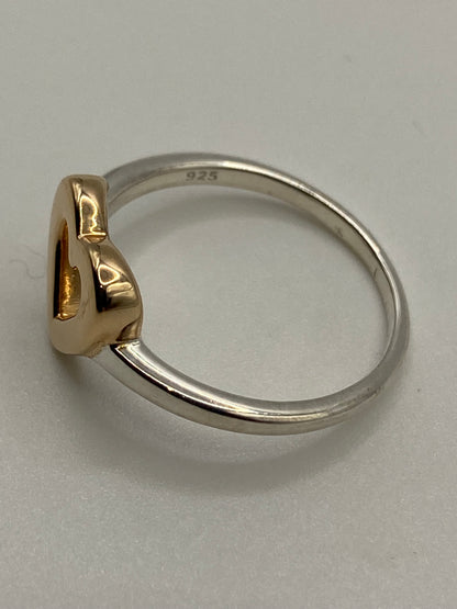 Silver & Rose GP Heart Ring