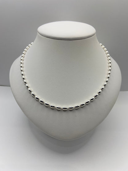 Sterling Silver  Bead Necklace