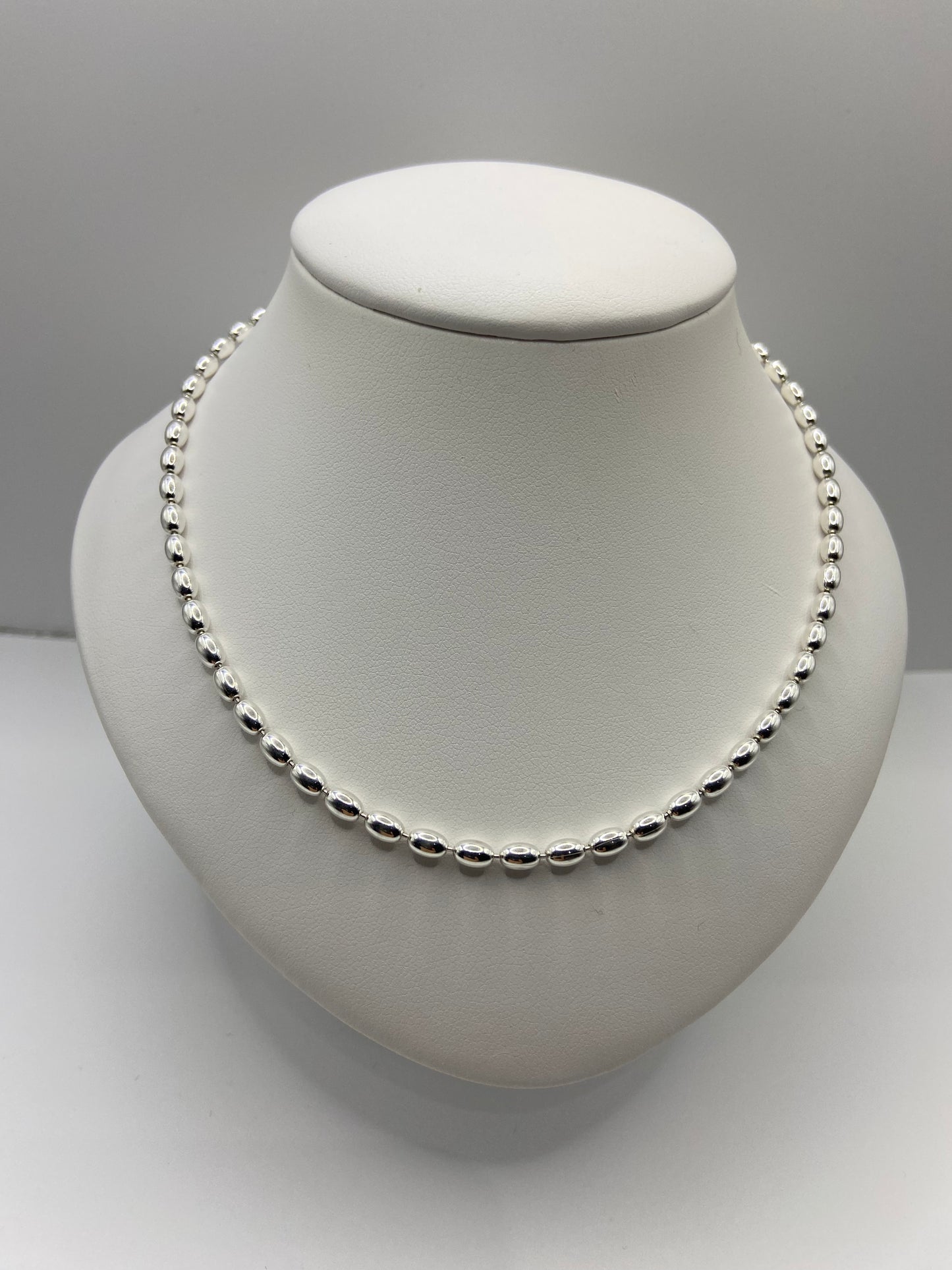 Sterling Silver  Bead Necklace