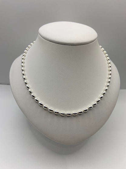 Sterling Silver  Bead Necklace