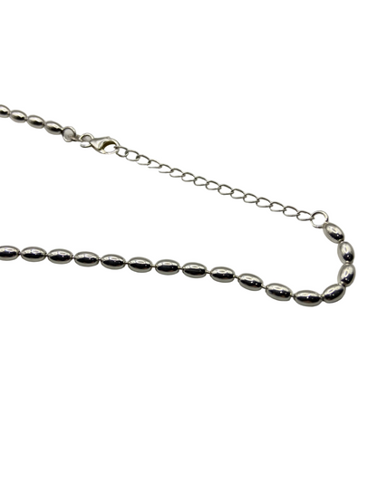 Sterling Silver  Bead Necklace