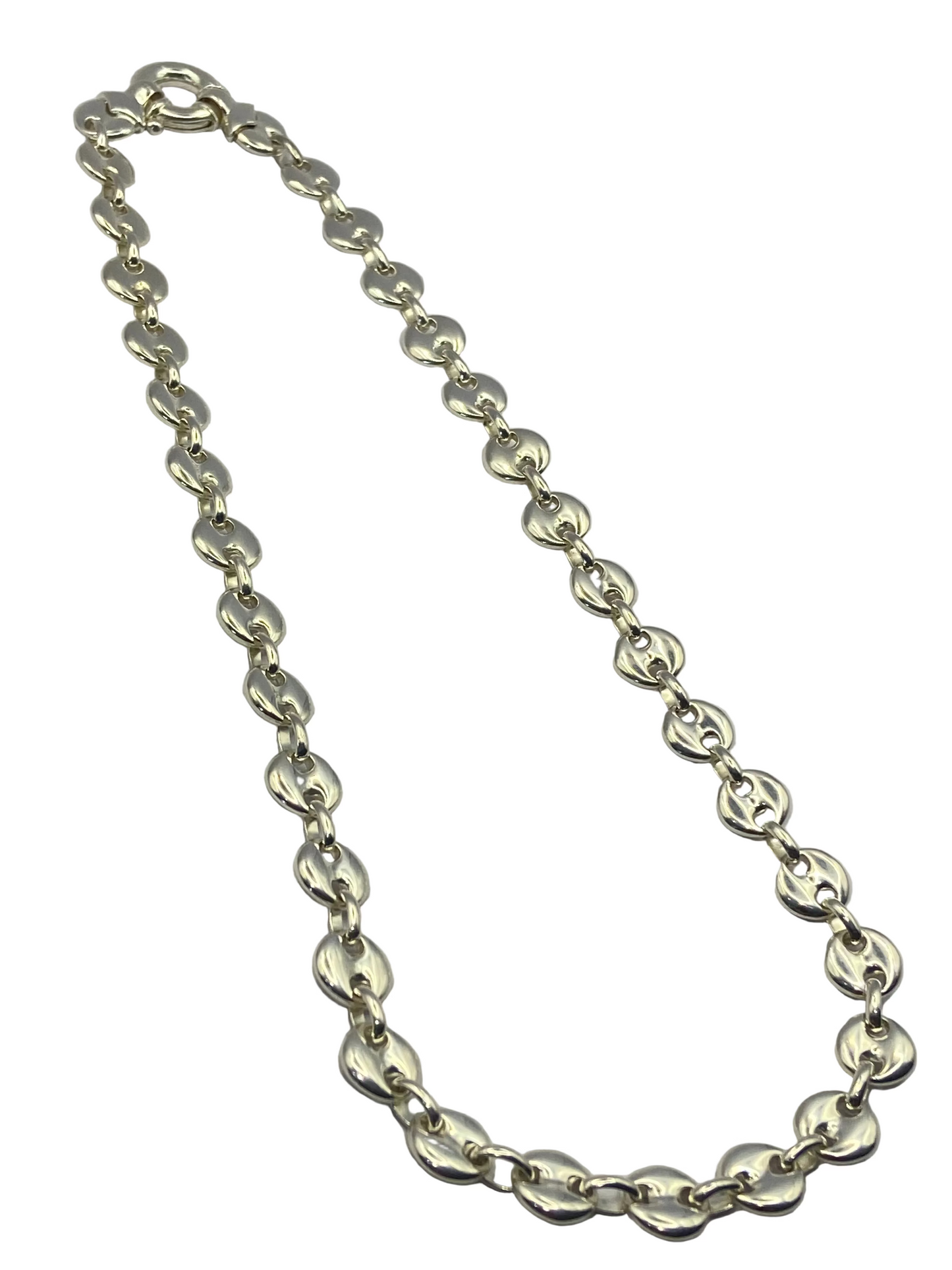 Silver Marine Style Linked Necklace