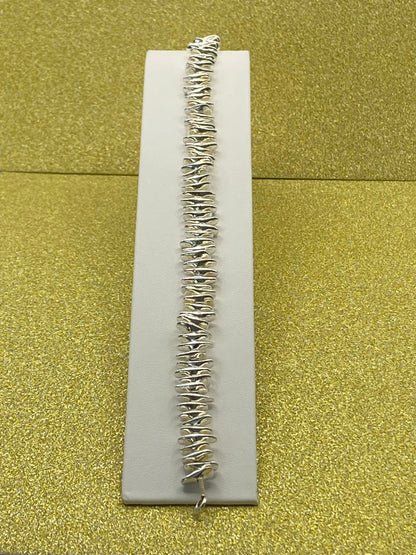 Silver Multi Spiked Bracelet
