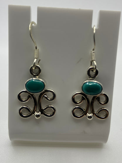 Silver Turquoise Earrings