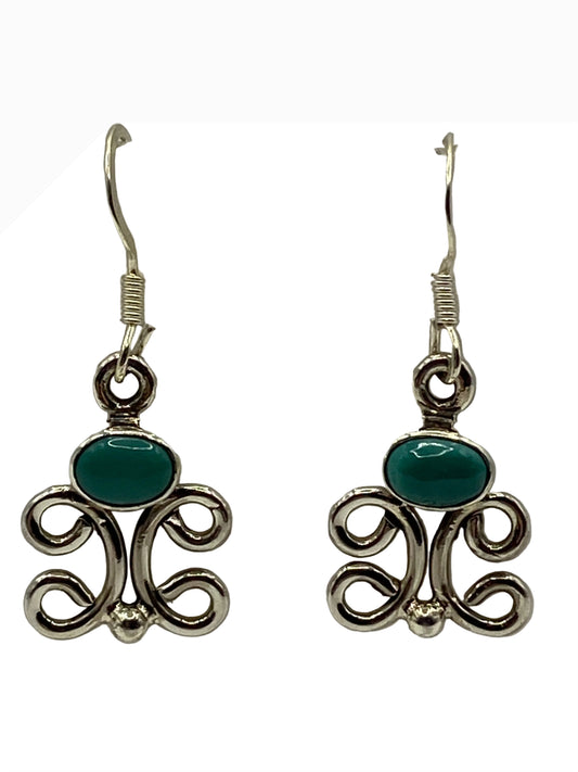 Silver Turquoise Earrings