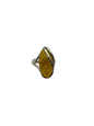 Silver Baltic Amber Ring