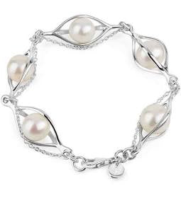 Silver Couture Pearl Bracelet