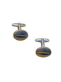 Pair of Oval Silver Cufflinks