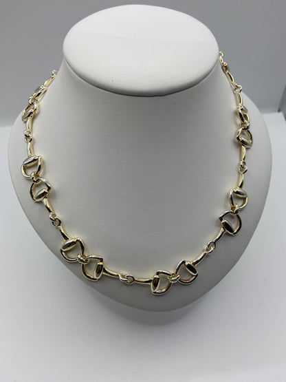 Sterling Silver Snaffle  Necklace