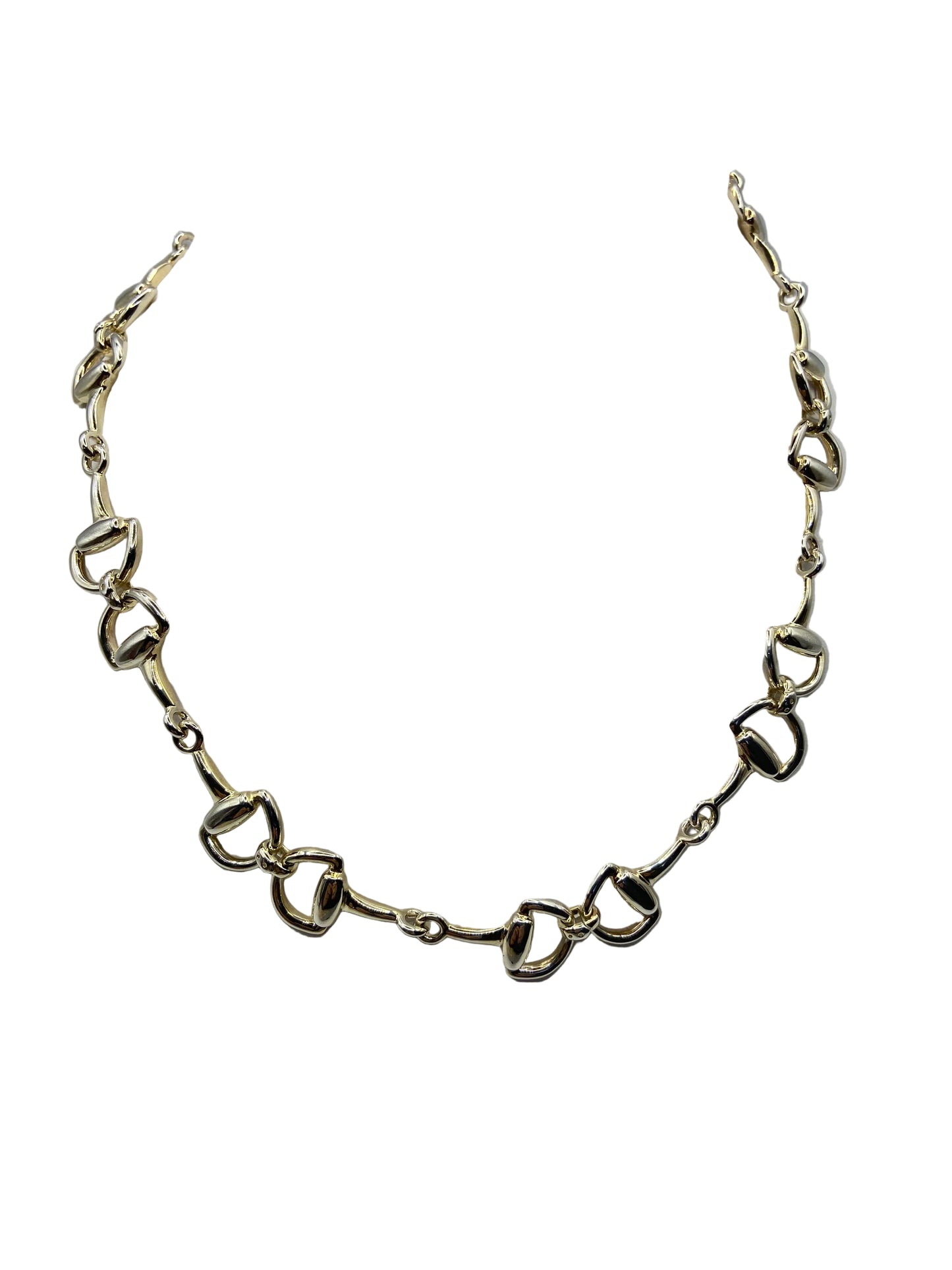 Sterling Silver Snaffle  Necklace