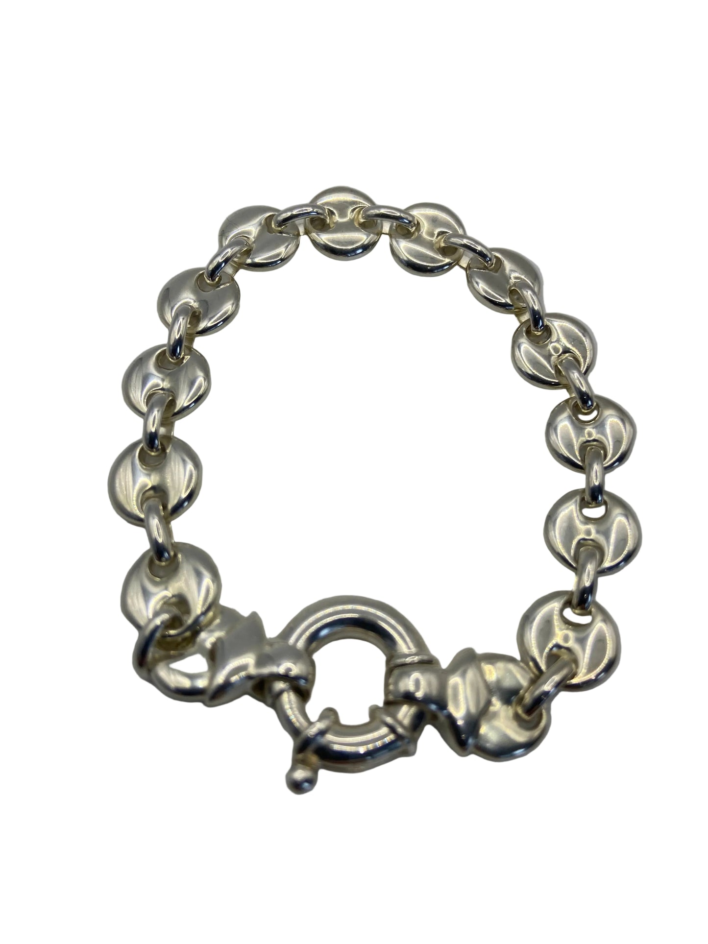 Silver Marine Style Link Bracelet
