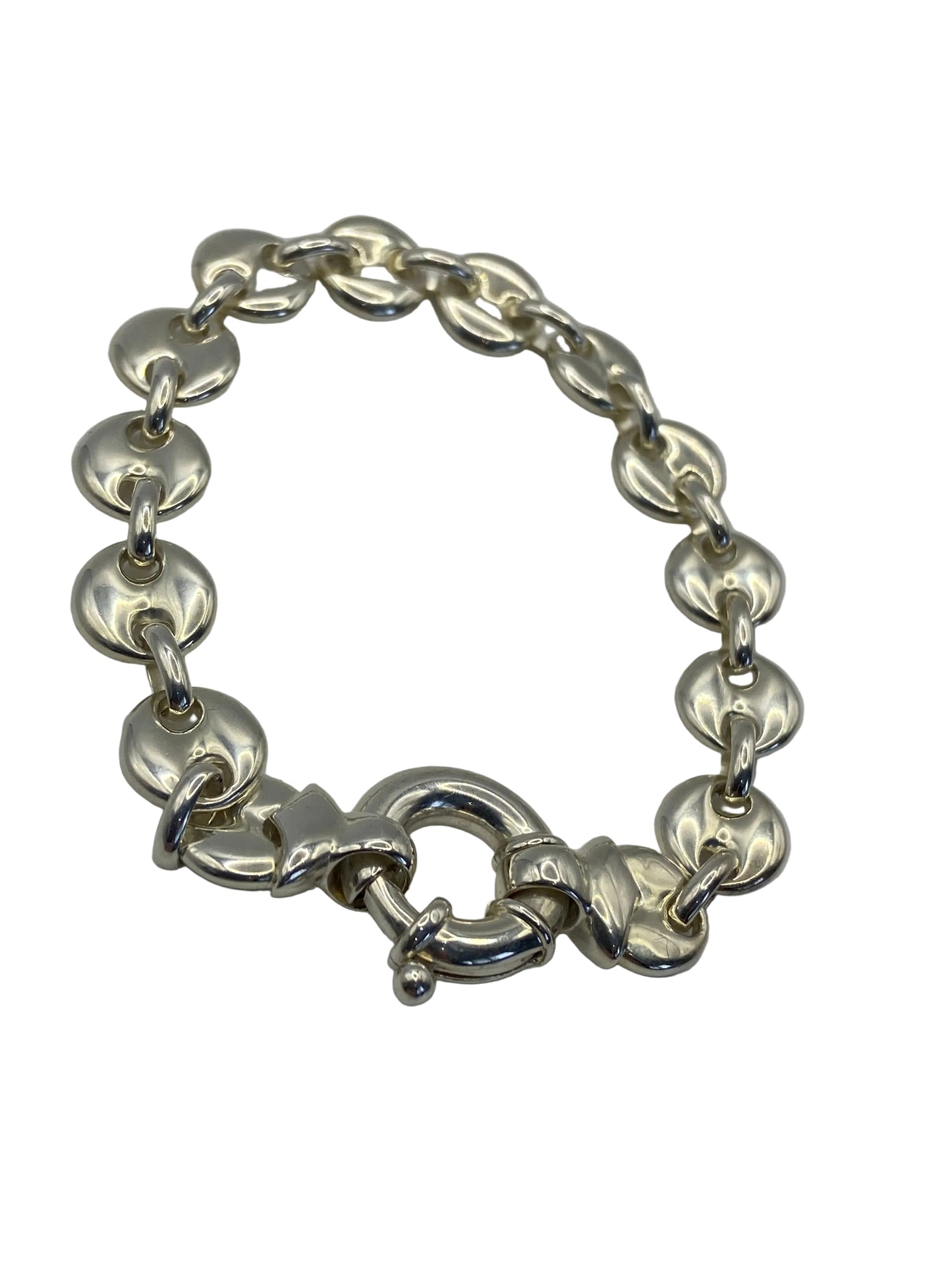 Silver Marine Style Link Bracelet