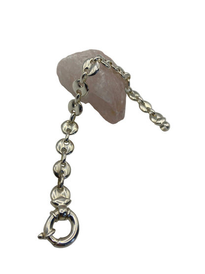 Silver Marine Style Link Bracelet