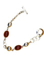 Silver And Amber Bracelet