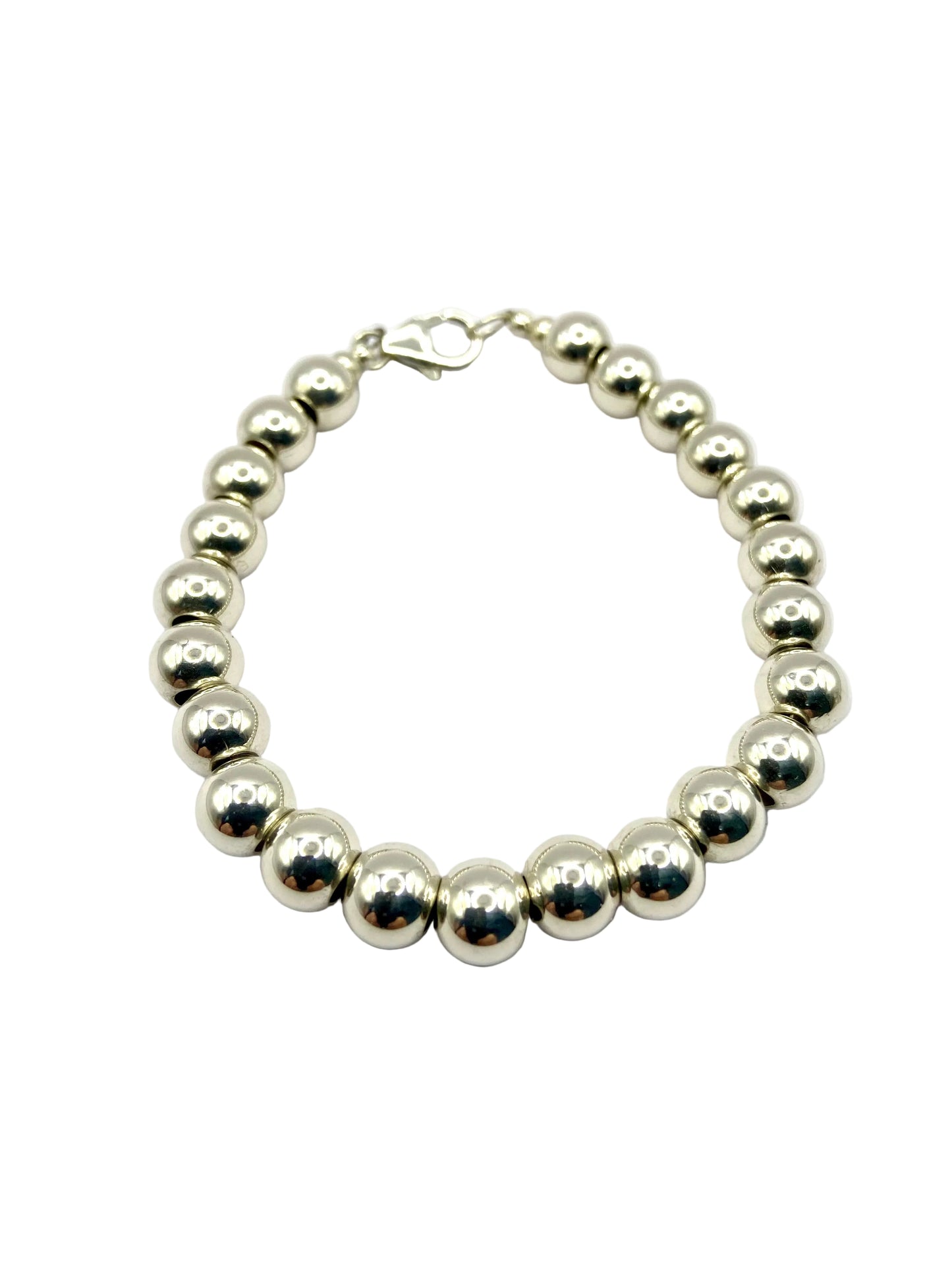 Silver Ball Bead Bracelet