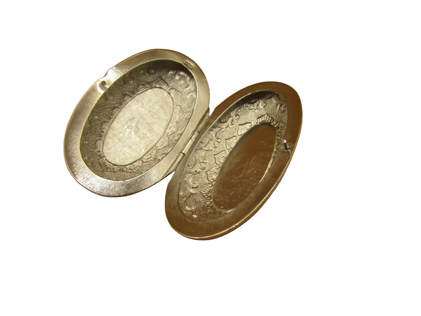 Silver Black Stoned  Pill Box
