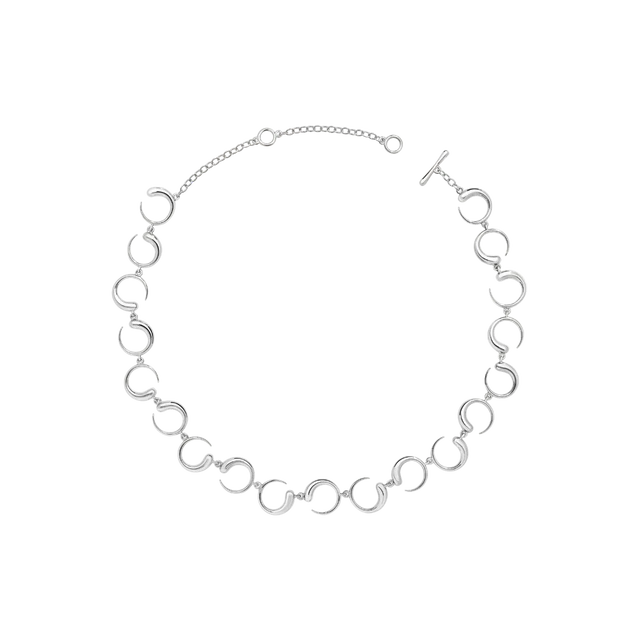 Silver Luna Moon Necklace