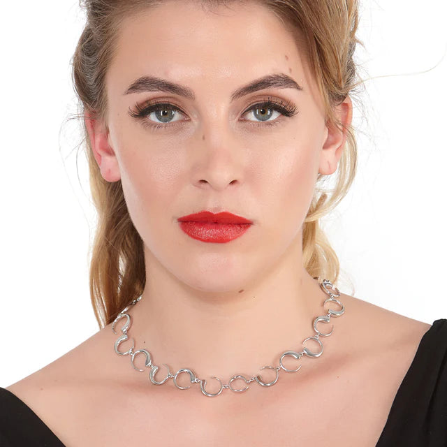 Silver Luna Moon Necklace