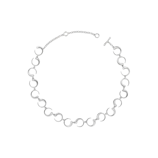 Silver Luna Moon Necklace