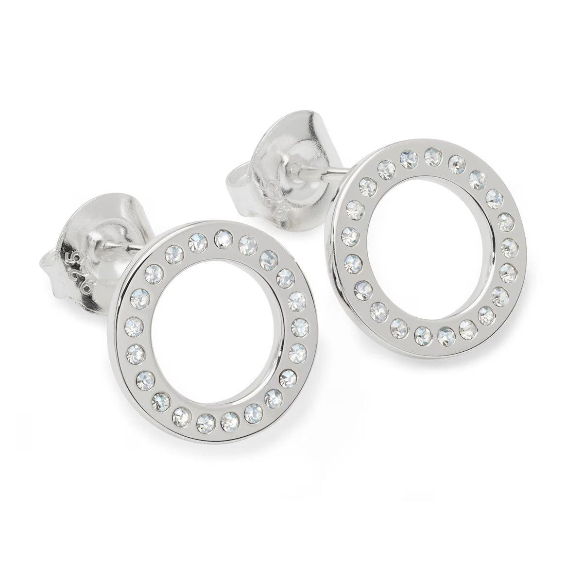 Sterling Silver Halo Studs