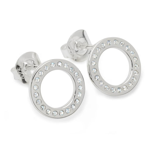 Sterling Silver Halo Studs