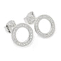 Sterling Silver Halo Studs