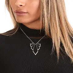 Chrysler Art Deco Silver Pendant