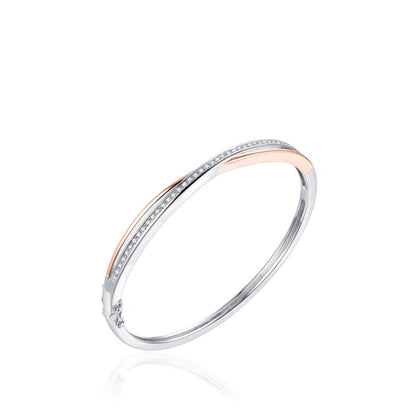 Silver Icon  Twist Bangle