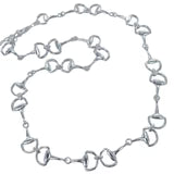 Sterling Silver Snaffle  Necklace